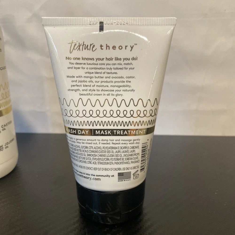 Texture Theory Wash Day Hair Mask‎ Treatment Deep Conditions~4 FL Oz